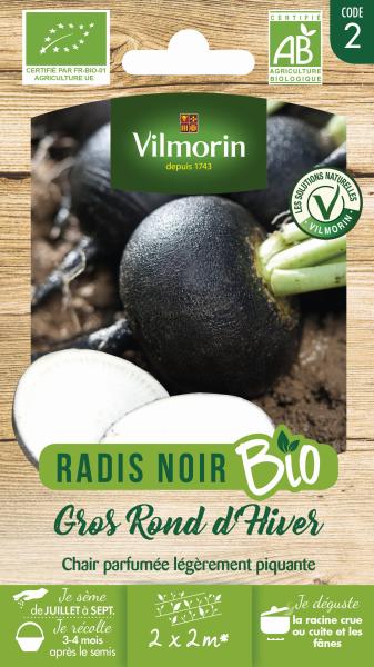 Potagères - Radis Noir Gros Rond d'Hiver - BIO - PACKAGING_RECTO